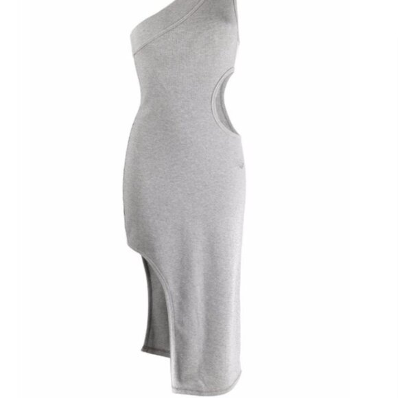 Adidas BLUE VERSION ONE SHOULDER CUT-OUT BODYCON DRESS - Picture 16 of 16